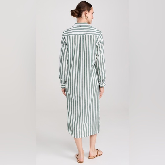 New Alex Mill Kerry Shirtdress Positano Stripe Size Large - Picture 3 of 10
